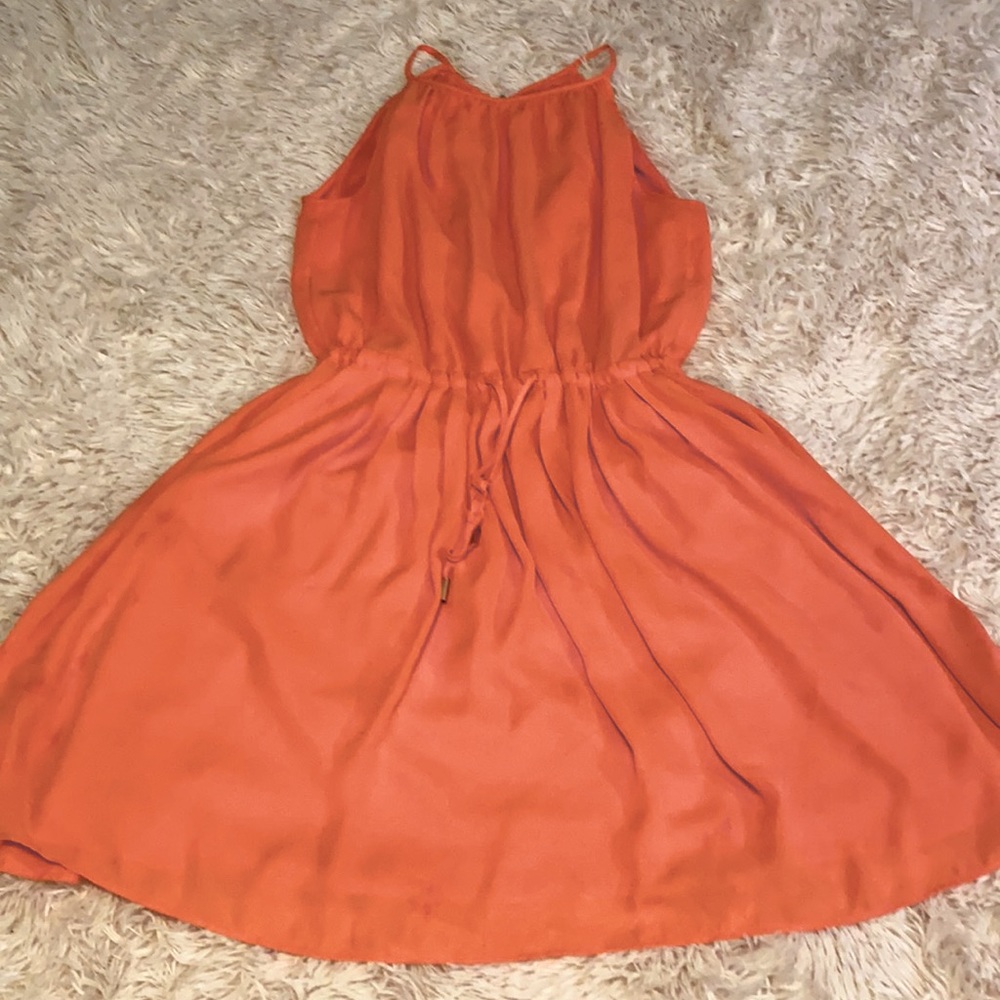 Coral Dress with Pockets!